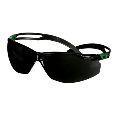3M™ SecureFit™ 500 Okulary ochronne, zielono/czarne oprawki, powłoka odporna na zarysowanie (K), szare soczewki IR 5.0, SF550ASP-GRN-EU, 20 szt./opakowanie