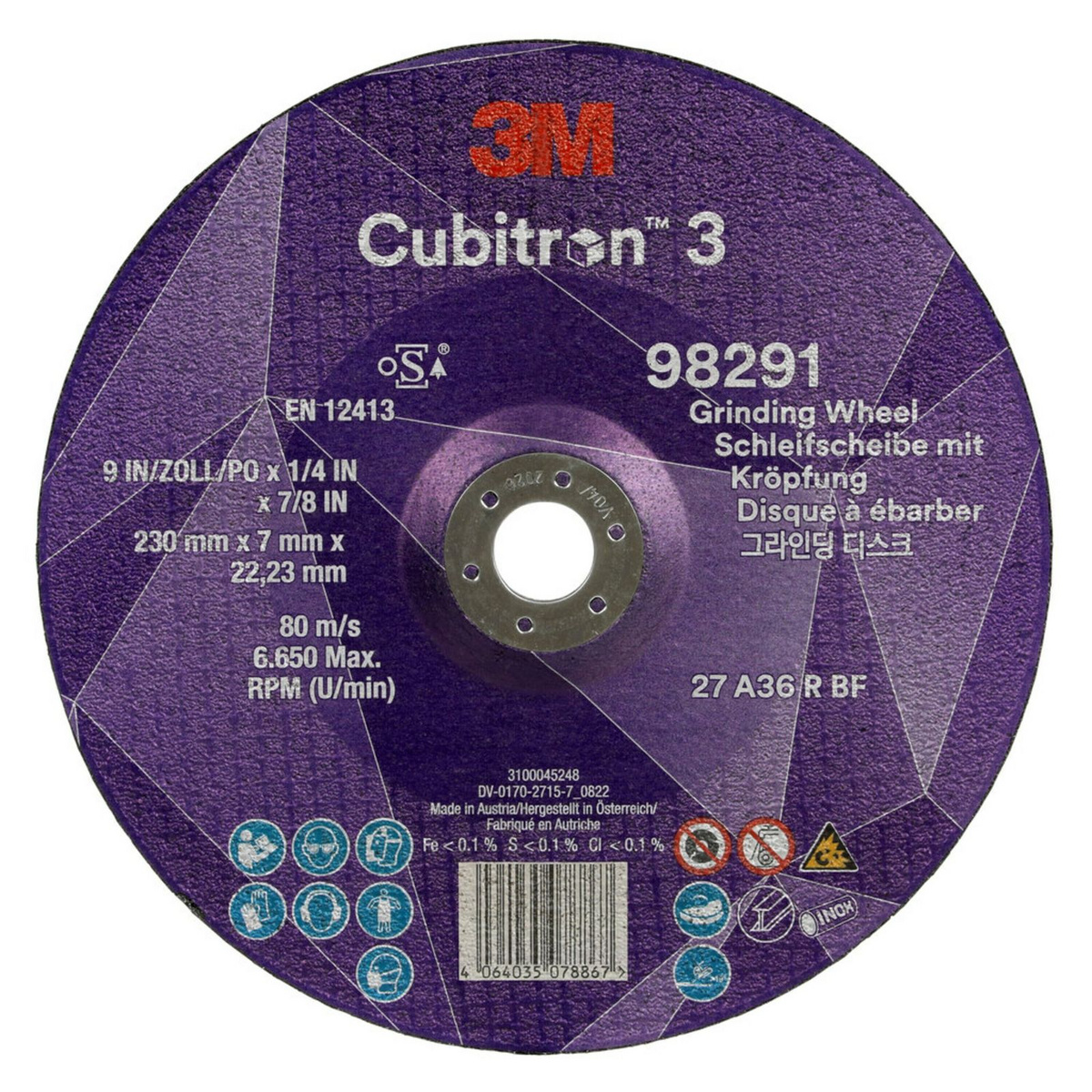 3m-cubitron-3-depressed-center-grinding-wheel-98291-36-t27-9-in-x-1-4-in-x-7-8-in