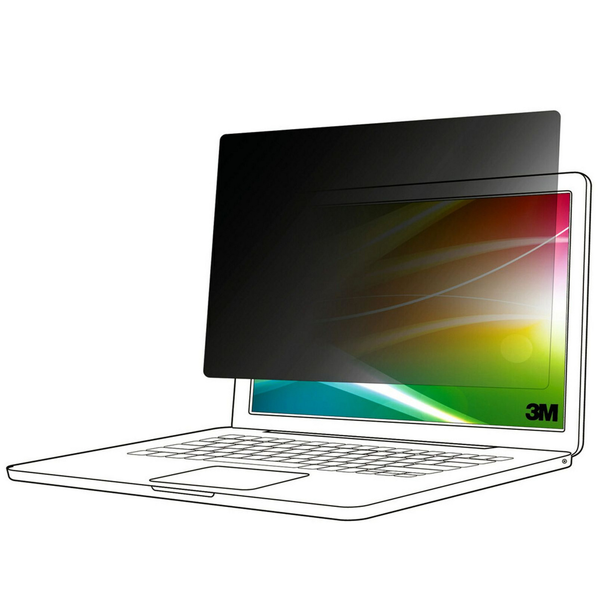 laptop-with-colorful-background-and-bright-screeen-privacy-filter-in-black