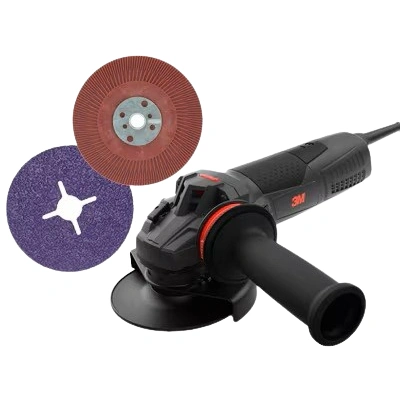 Elektryczna szlifierka kątowa 3M™, 41901, 125 mm, 1900W, includes 1182C Slotted Disc (25) & Ribbed BUP
