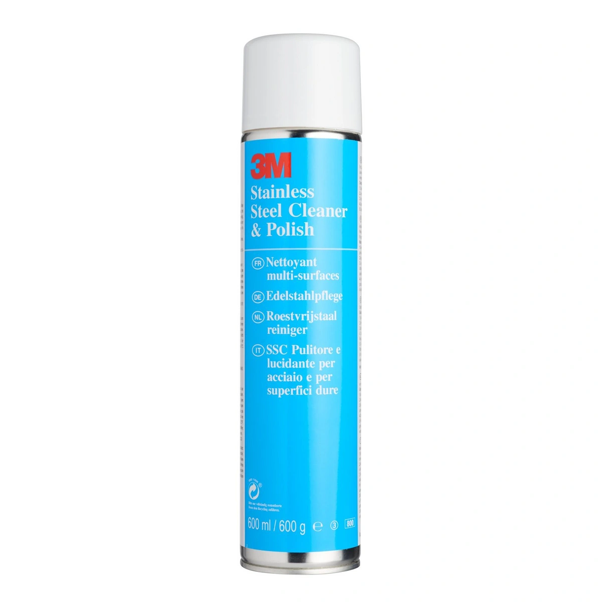 3M™ Stainless Steel Cleaner - środek czyszczący i polerujący do stali nierdzewnej w aerozolu, 600 ml, 12 szt./opak.