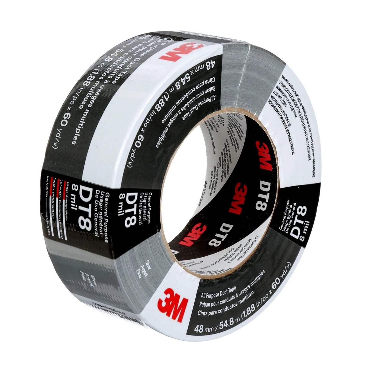 3m-tm-all-purpose-duct-tape-dt8-silver-48-mm-x-54-8-m-8-mil-24-rolls-per-case