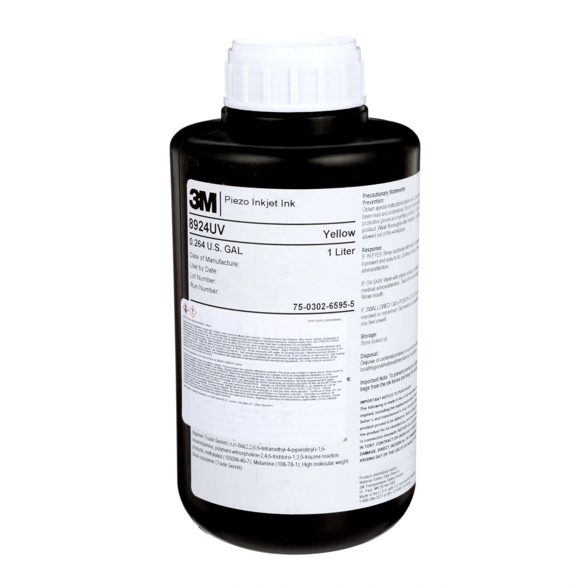 8924uv ylw inkjet ink 2 - 1l btls ctn
