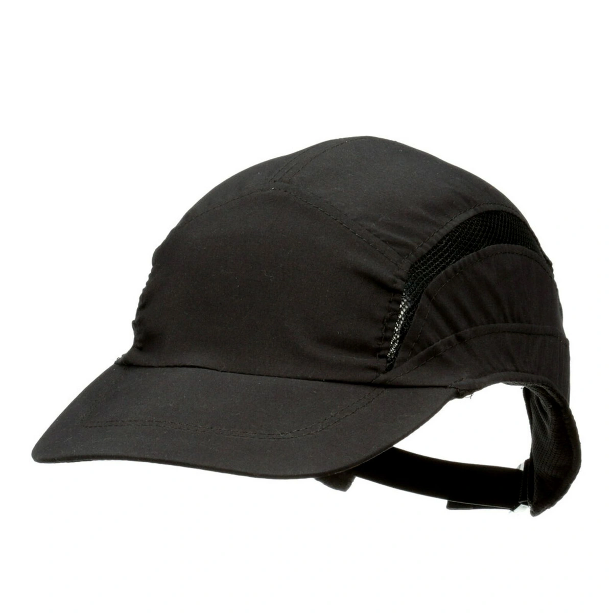 3m-first-base-3-bump-cap-classic-black-standard-peak-70-mm-2030608-leftside