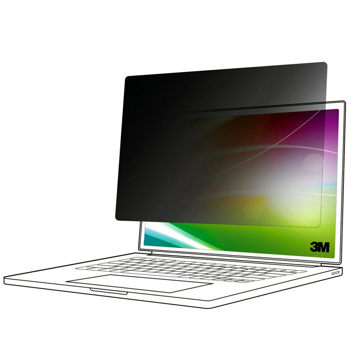 laptop-with-colorful-background-and-bright-screeen-privacy-filter-in-gold